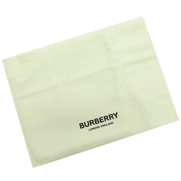 バーバリー BURBERRY TBバイフォールド 8062680 グレインレザー 二つ折り財布 シルバー金具 黒 札入れ