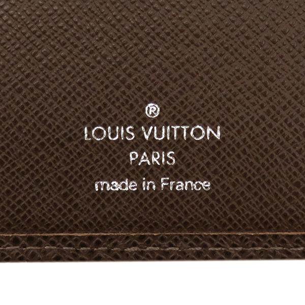 ルイヴィトン LOUIS VUITTON ポルト カルト クレディ  CT0097 グリズリ タイガ 長財布 二つ折り 茶 札入れ