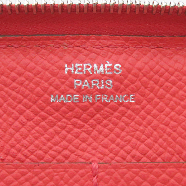 エルメス HERMES ソワクール フラミンゴパーティ ピンク×マルチカラー シルク ヴォーエプソン 長財布 シルバー金具 ラウンドファスナー