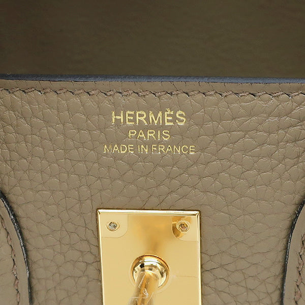 エルメス HERMES バーキン25 ベージュマルファ トゴ ハンドバッグ ゴールド金具 新品 未使用