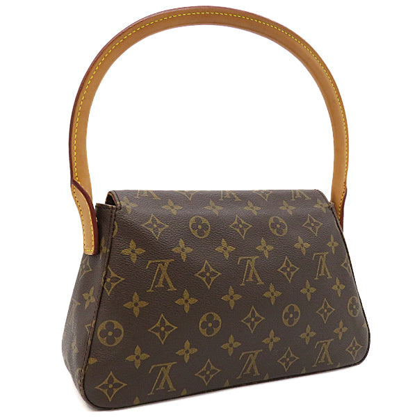 ルイヴィトン LOUIS VUITTON ルーピング M51147 モノグラム モノグラムキャンバス ハンドバッグ ゴールド金具 茶 ワンシ