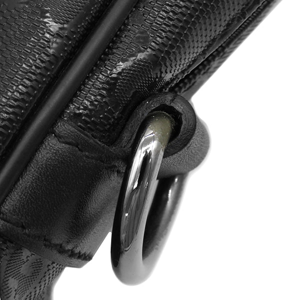 グッチ GUCCI GGインプリメ ブリーフケース 201480 ブラック PVC レザー ビジネスバッグ ガンメタル金具 黒