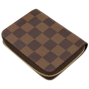 ルイヴィトン LOUIS VUITTON ジッピー コインパース N63070 ダミエエベヌ ダミエキャンバス コインケース ゴールド金具 茶 ラウンドファスナー 小銭入れ