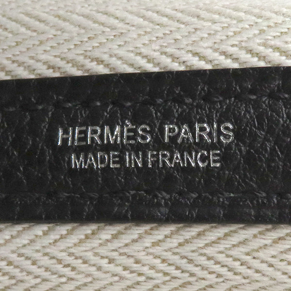 エルメス HERMES ガーデンパーティーTPM ブラック ネゴンダ トートバッグ シルバー金具 黒