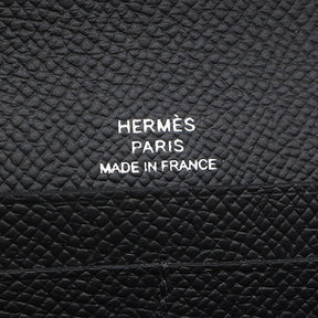 エルメス HERMES シェーヌダンクル トゥーゴー ブラック ヴォーエプソン 長財布 シルバー金具 新品 未使用 黒 ショルダー ラッカー金具