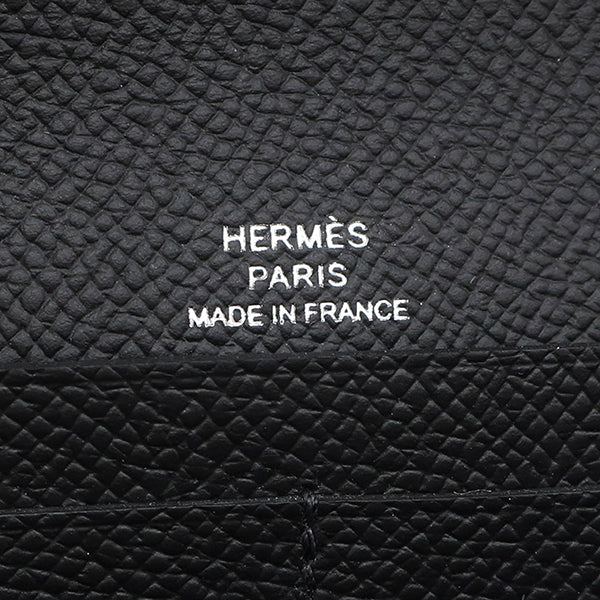 エルメス HERMES シェーヌダンクル トゥーゴー ブラック ヴォーエプソン 長財布 シルバー金具 新品 未使用 黒 ショルダー ラッカー金具