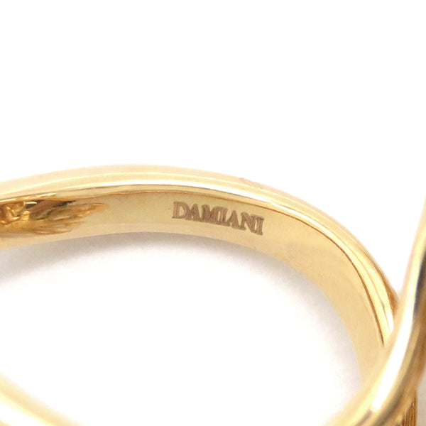 ダミアーニ DAMIANI バタフライ ピンクゴールド K18PG アメジスト ダイヤモンド リング 指輪 750PG 18金