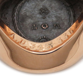ブルガリ BVLGARI モネーテ アンティークコイン コンスタンティヌス ブラックXピンクゴールド K18PG アンティークコイン リング 指輪 750 TREVIRI CONSTANTINUS