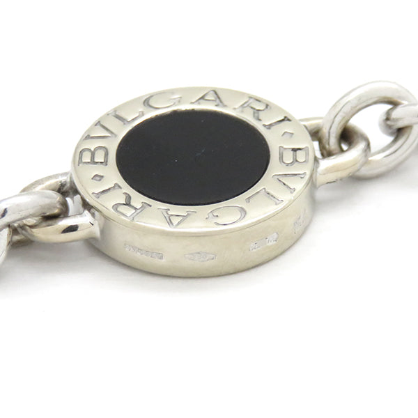 ブルガリ BVLGARI ブルガリブルガリ ホワイトゴールド K18WG オニキス ブレスレット 18K 750 18金