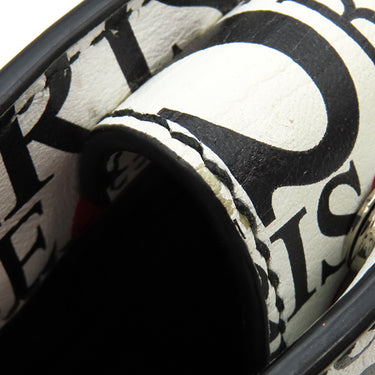 バレンシアガ BALENCIAGA ボンジュールパリ ショッピング フォンホルダー 593826-1BW5N ホワイトXブラック レザー ショルダーバッグ シルバー金具 ミニバッグ 白 黒