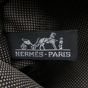 エルメス HERMES エールラインPM グレー キャンバス トートバッグ シルバー金具