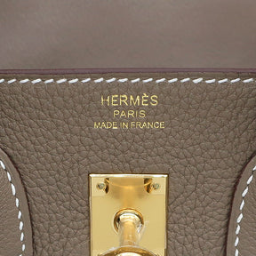 エルメス HERMES バーキン25 エトゥープ トゴ ハンドバッグ ゴールド金具 新品 未使用 グレージュ