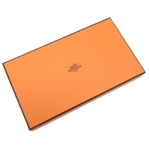 エルメス HERMES アザップロング シルクイン モーヴペール ヴォーエプソン 長財布 シルバー金具 新品 未使用 ラウンドファスナー