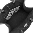 ルイヴィトン LOUIS VUITTON オンザゴー MM M46389 ブラック×ホワイト モノグラムアンプラント トートバッグ シルバー金具 草間彌生