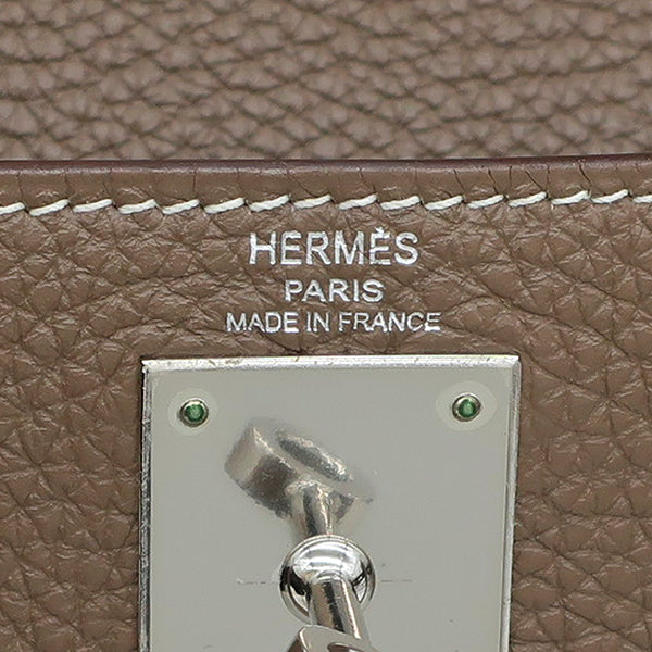 エルメス HERMES ケリー28 内縫い エトゥープ トゴ 2WAYバッグ シルバー金具 鍵/カデナ/クロシェット欠品