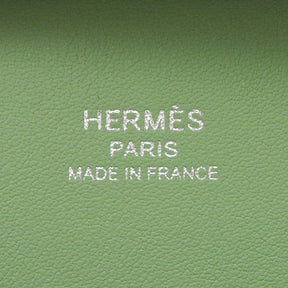 エルメス HERMES ジプシエール ミニ ヴェールクリケット スイフト ショルダーバッグ シルバー金具 緑