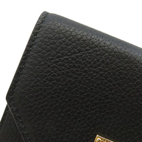 バリー BALLY LOREL SUZY コンパクトウォレット LOREL SUZY 250 ブラック レザー 二つ折り財布 ゴールド金具 黒