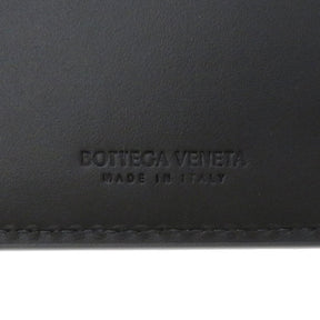 ボッテガヴェネタ BOTTEGA VENETA イントレチャート 二つ折りウォレット ブラック レザー 二つ折り財布 黒