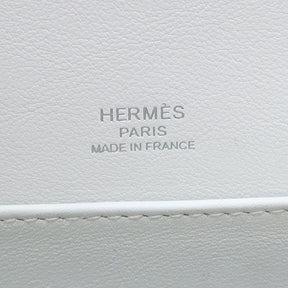 エルメス HERMES ゲタ マッシュルーム シェーブル ショルダーバッグ シルバー金具 白