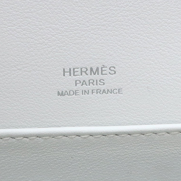 エルメス HERMES ゲタ マッシュルーム シェーブル ショルダーバッグ シルバー金具 白