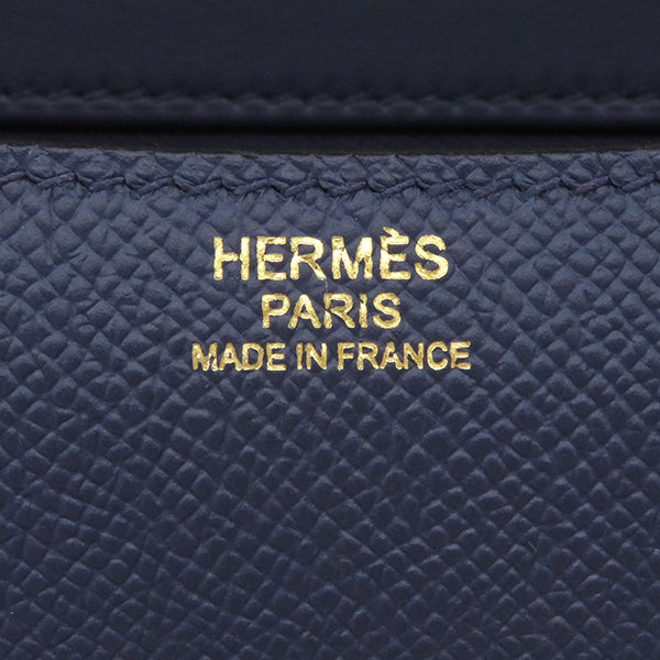 エルメス HERMES コンスタンス 24 ミロワール ブルーネイビー ヴォーエプソン ショルダーバッグ ローズゴールド金具 紺 PG金具