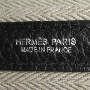 エルメス HERMES ガーデンパーティPM ブラック ネゴンダ トートバッグ シルバー金具 黒