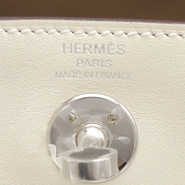 エルメス HERMES リンディ ミニ 20 ヴェルソ ナタ×セサミ スイフト ショルダーバッグ シルバー金具 新品 未使用 茶