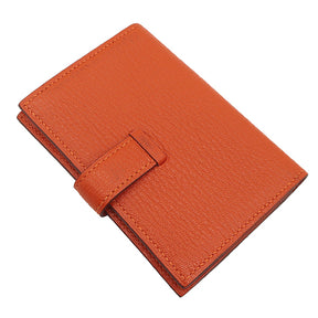 エルメス HERMES ベアン フー シェーブル カードケース シルバー金具 名刺入れ