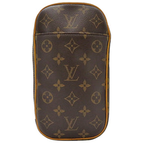 ルイヴィトン LOUIS VUITTON ポシェット ガンジュ M51870 モノグラム モノグラムキャンバス ボディバッグ ゴールド金具 茶