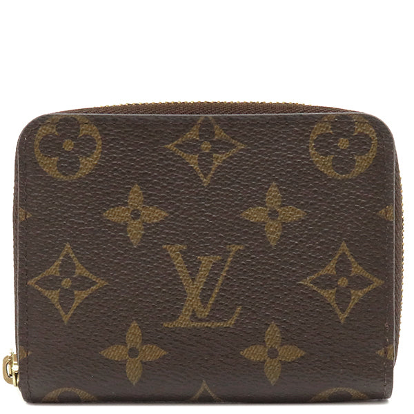 ルイヴィトン LOUIS VUITTON ジッピー コインパース M60067 モノグラム モノグラムキャンバス コインケース ゴールド金具 茶 小銭入れ