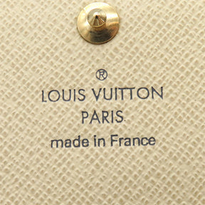 ルイヴィトン LOUIS VUITTON ミュルティクレ 4 N60020 ダミエアズール ダミエアズールキャンバス キーケース ゴールド金具 4連 鍵入れ 白 グレー