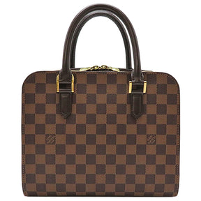 ルイヴィトン LOUIS VUITTON トリアナ N51155 ダミエエベヌ ダミエキャンバス ハンドバッグ ゴールド金具 茶