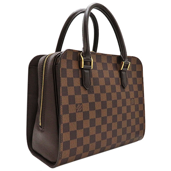 ルイヴィトン LOUIS VUITTON トリアナ N51155 ダミエエベヌ ダミエキャンバス ハンドバッグ ゴールド金具 茶