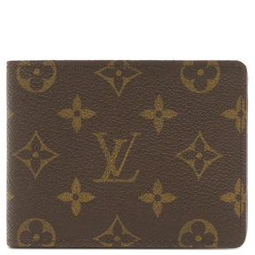 ルイヴィトン LOUIS VUITTON ポルトフォイユ ミュルティプル M60895 モノグラム モノグラムキャンバス 二つ折り財布 茶