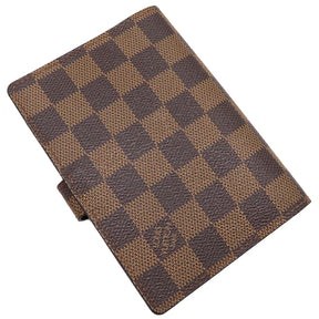 ルイヴィトン LOUIS VUITTON アジェンダ PM R20700 ダミエエベヌ ダミエキャンバス 手帳カバー ゴールド金具 茶 ブラウン