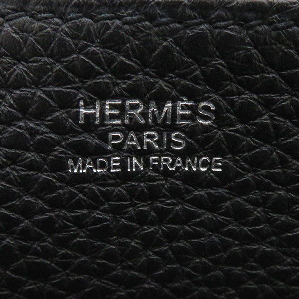 エルメス HERMES アルザン 25 ブラック トリヨンクレマンス 2WAYバッグ シルバー金具 黒