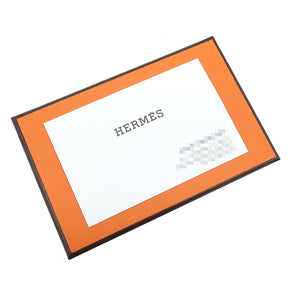 エルメス HERMES カルヴィ デュオ ブラック ヴォーエプソン カードケース シルバー金具 新品 未使用 黒