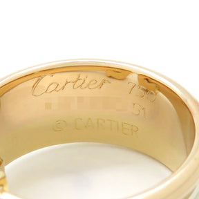 カルティエ Cartier 2Cリング  2C ラージ リング イエローゴールドXピンクゴールドXホワイトゴールド K18PG K18YG K18WG #51(JP11) リング 指輪 スリーカラー 750 18K 18金 11号