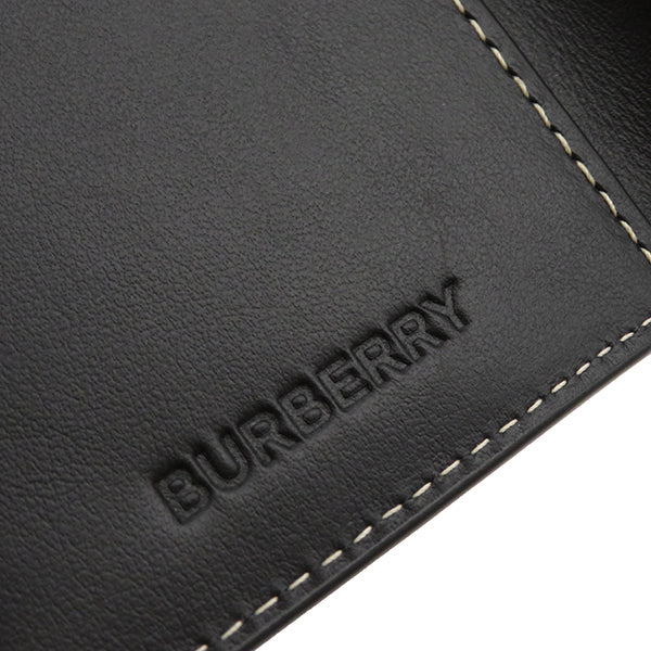 バーバリー BURBERRY チェック フォールディング カードケース 8065163 マルチカラー ポリウレタン コットン カードケース ブラック金具 茶 黒 白 新品 未使用