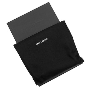 サンローラン SAINT LAURENT モノグラム コンパクトジップアラウンドウォレット 668288 ブラック グレインレザー 三つ折り財布 ゴールド金具 黒