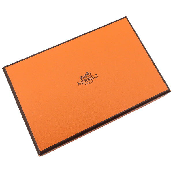 エルメス HERMES バスティア エトゥープ ヴォーエプソン コインケース シルバー金具 グレージュ