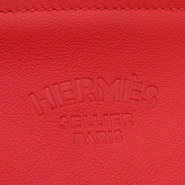 エルメス HERMES サックアリーヌ ミニ ルージュドクー スイフト ショルダーバッグ シルバー金具 赤