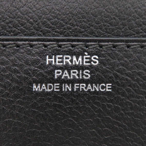 エルメス HERMES コンスタンス トゥーゴー ブラック エヴァーグレイン 長財布 シルバー金具 新品 未使用 黒 ショルダー サングルカヴァル