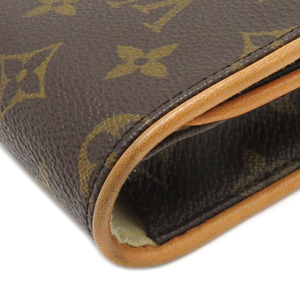 ルイヴィトン LOUIS VUITTON ポシェットツイン GM M51852 モノグラム モノグラムキャンバス ショルダーバッグ ゴールド金具 茶