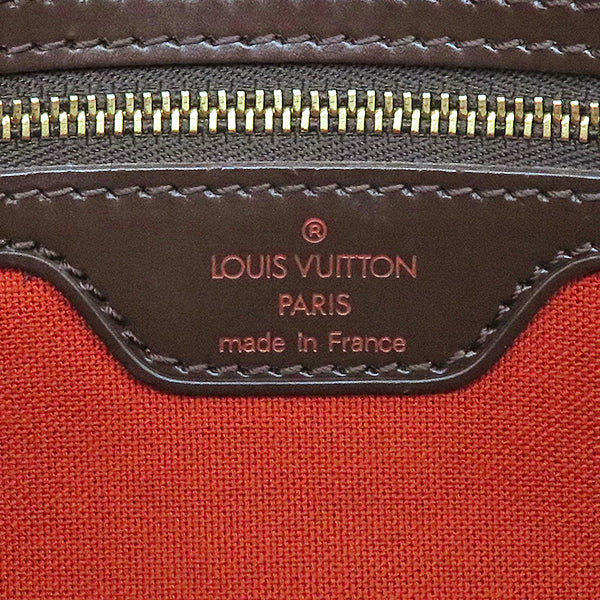 ルイヴィトン LOUIS VUITTON ミニ ルーピング N51158 ダミエエベヌ ダミエキャンバス ハンドバッグ ゴールド金具 茶 赤