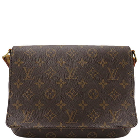 ルイヴィトン LOUIS VUITTON ミュゼットタンゴ M51388 モノグラム モノグラムキャンバス ショルダーバッグ ゴールド金具 茶