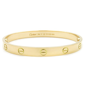 カルティエ Cartier LOVE ラブブレス B6067517 イエローゴールド K18YG #17 ブレスレット 750 18K 18金 バングル