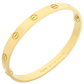 カルティエ Cartier LOVE ラブブレス B6067517 イエローゴールド K18YG #17 ブレスレット 750 18K 18金 バングル