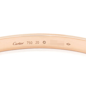 カルティエ Cartier LOVE ラブブレス B6067420 ピンクゴールド K18PG #20 ブレスレット 750 18K 18金 バングル