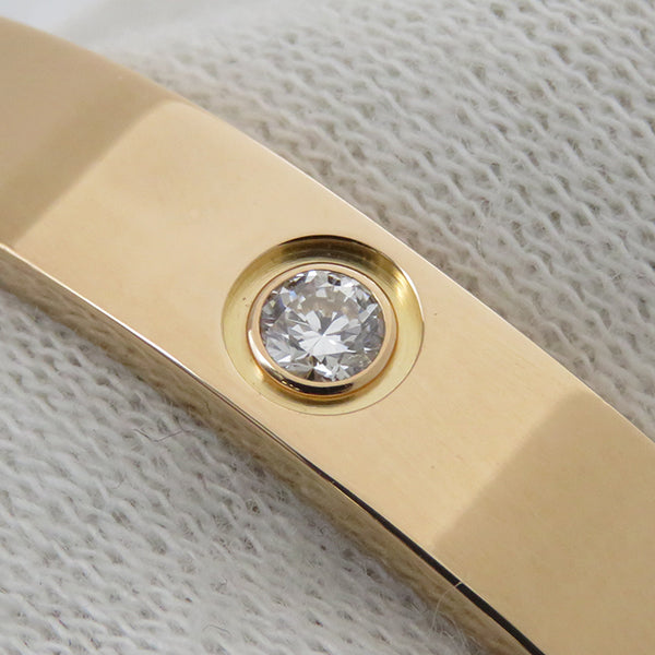 カルティエ Cartier LOVE ラブブレス ハーフダイヤ 4Pダイヤ B6069916 ピンクゴールド K18PG ダイヤモンド #16 ブレスレット 750PG 18K 18金